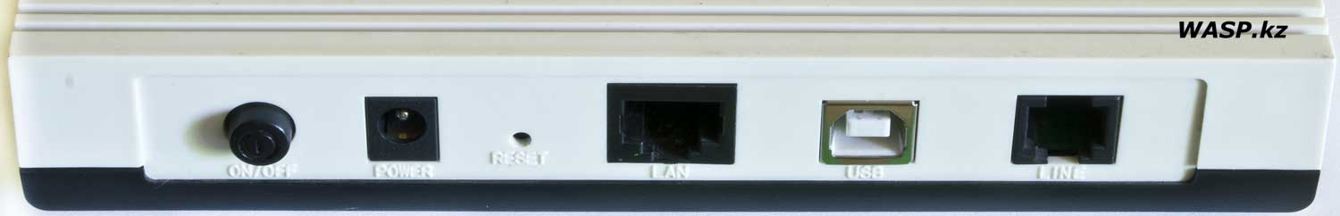 разъемы на задней стороне TP-LINK TD-8817