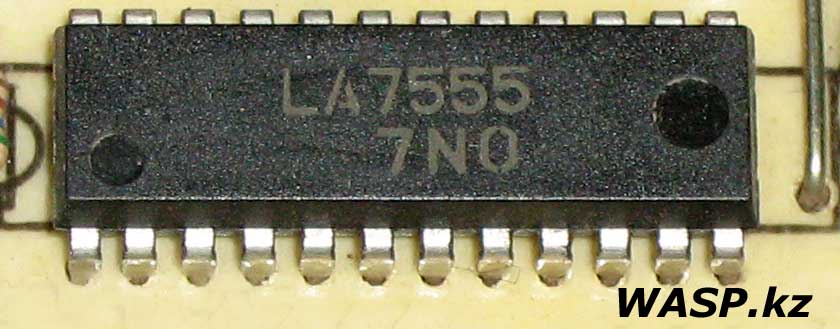 LA7555 видеодетектор и ЧМ демодулятор звука