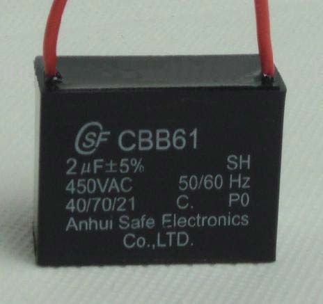 CBB61 2 mF 450 v Anhui Safe китайский конденсатор