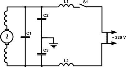 Схема электрическая электрокофемолки