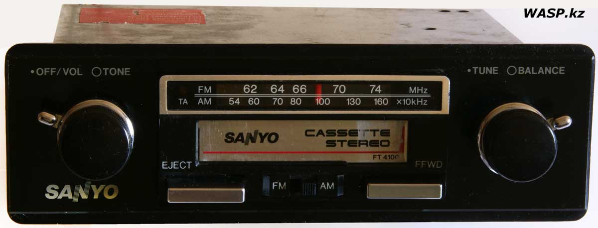 Sanyo FT 4100 японская магнитола, винтажная, описание