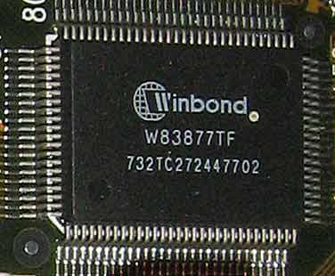 Winbond W83877TF контроллер I/O GIGABYTE GA-586S4 Rev 1.2