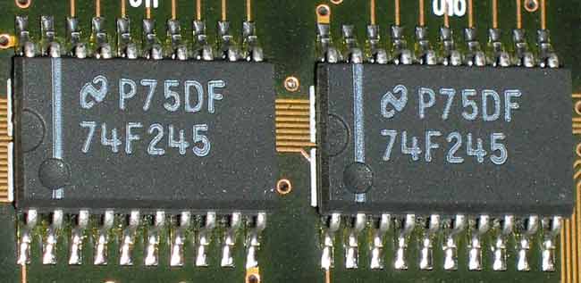 74F245 чипы на GIGABYTE GA-586S4 Rev 1.2