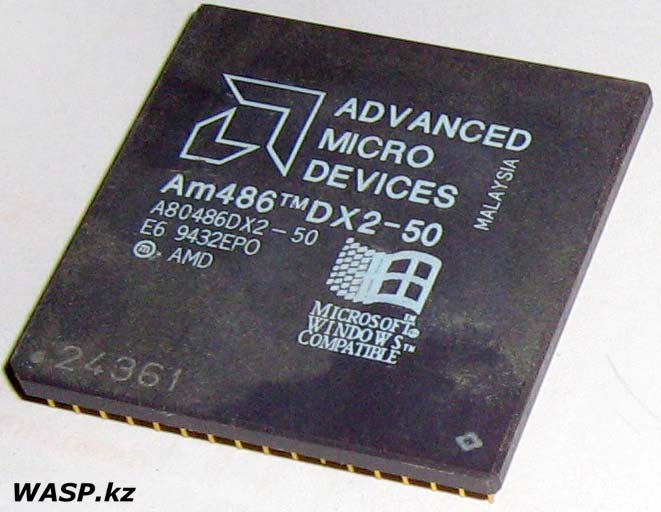 Процессор AMD Am 486 DX2-50, A80486DX2-50, E6 9432EPO