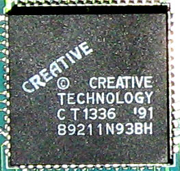 Creative CT1336 микросхема на звуковой карте