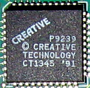 Creative CT1345 микросхема на старой звуковой карте