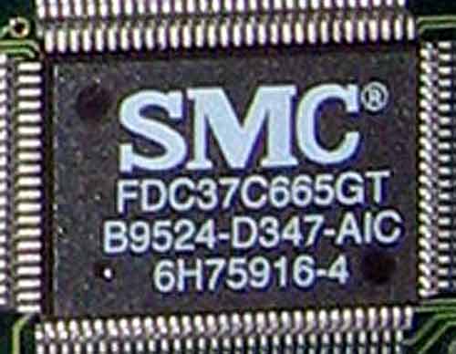 SMC FDC37C665GT контроллер Super I/O на Acer AP5CS