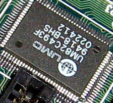 UMC UM82C493F чипсет старинной матплаты
