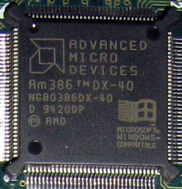 Am 386 DX-40, NG80386DX-40, AMD старинный процессор