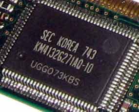 SEC 743, KM41326271AQ-10 чип памяти, старый