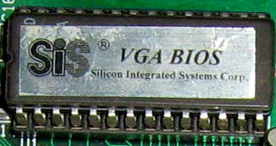 SiS VGA BIOS микросхема БИОС на SiS 6202-03E