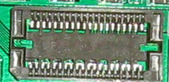 гнездо дополнительной памяти на видеокарте SiS 6202-03E