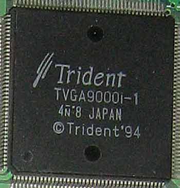 Trident TVGA9000i-1 обзор видео чипа, GPU
