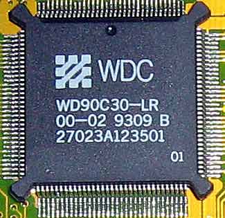 WDC WD90C30-LR старинный видеочип, GPU