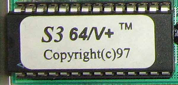 BIOS S3 64/V+ старая видеокарта, прошивка