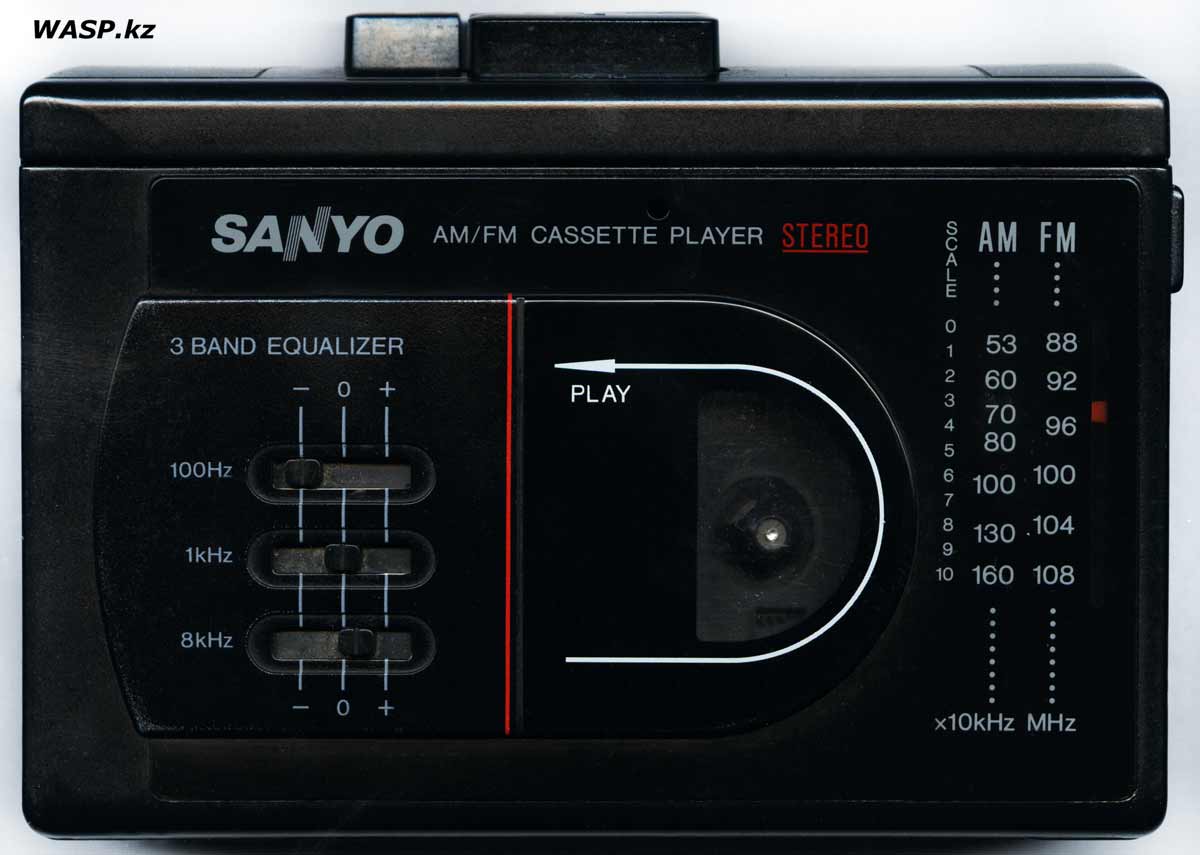 Sanyo MGR78 обзор кассетного плеера 1991 года
