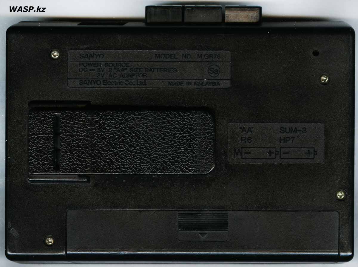 Sanyo MGR78 плеер компакт кассет, Япония