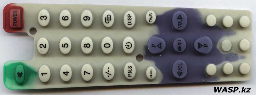 HUAYU RM-905 матрица кнопок ПДУ, разборка