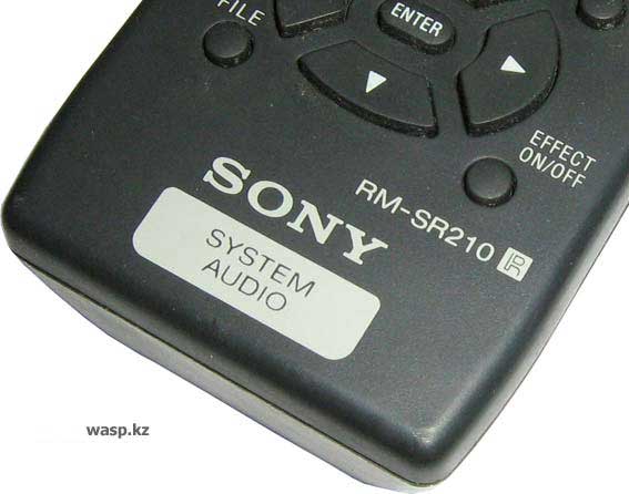Sony RM-SR210 полное описание пульта ДУ