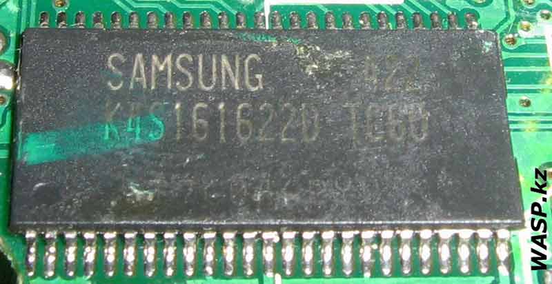 Samsung K4S161622D-TC60 чип оперативной памяти