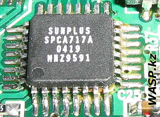 SUNPLUS SPCA717A микросхема обеспечивает видеовыход AV