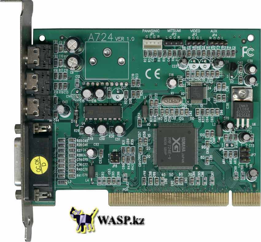 Yamaha XG YMF724E-V звуковая карта PCI