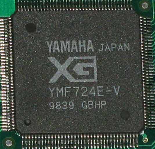 Yamaha XG YMF724E-V 9839 GBHP аудиочип на карте